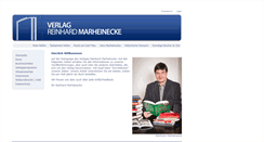 Desktop Screenshot of marheinecke-verlag.de